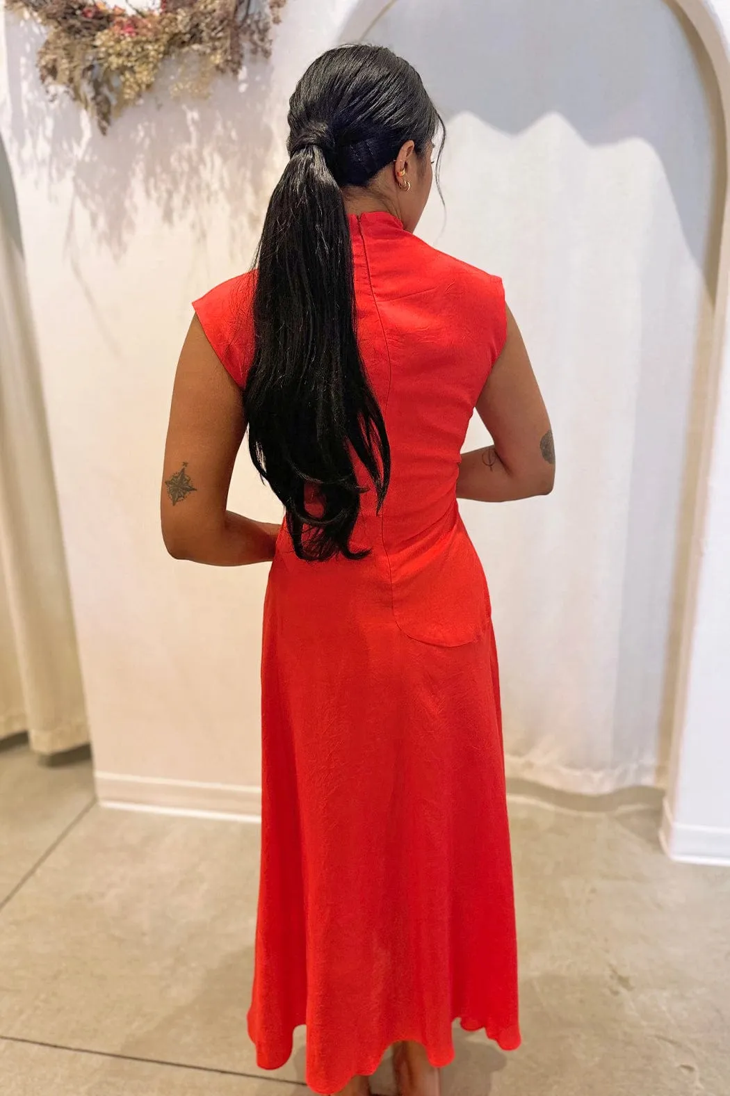 Twisted Dress | Red