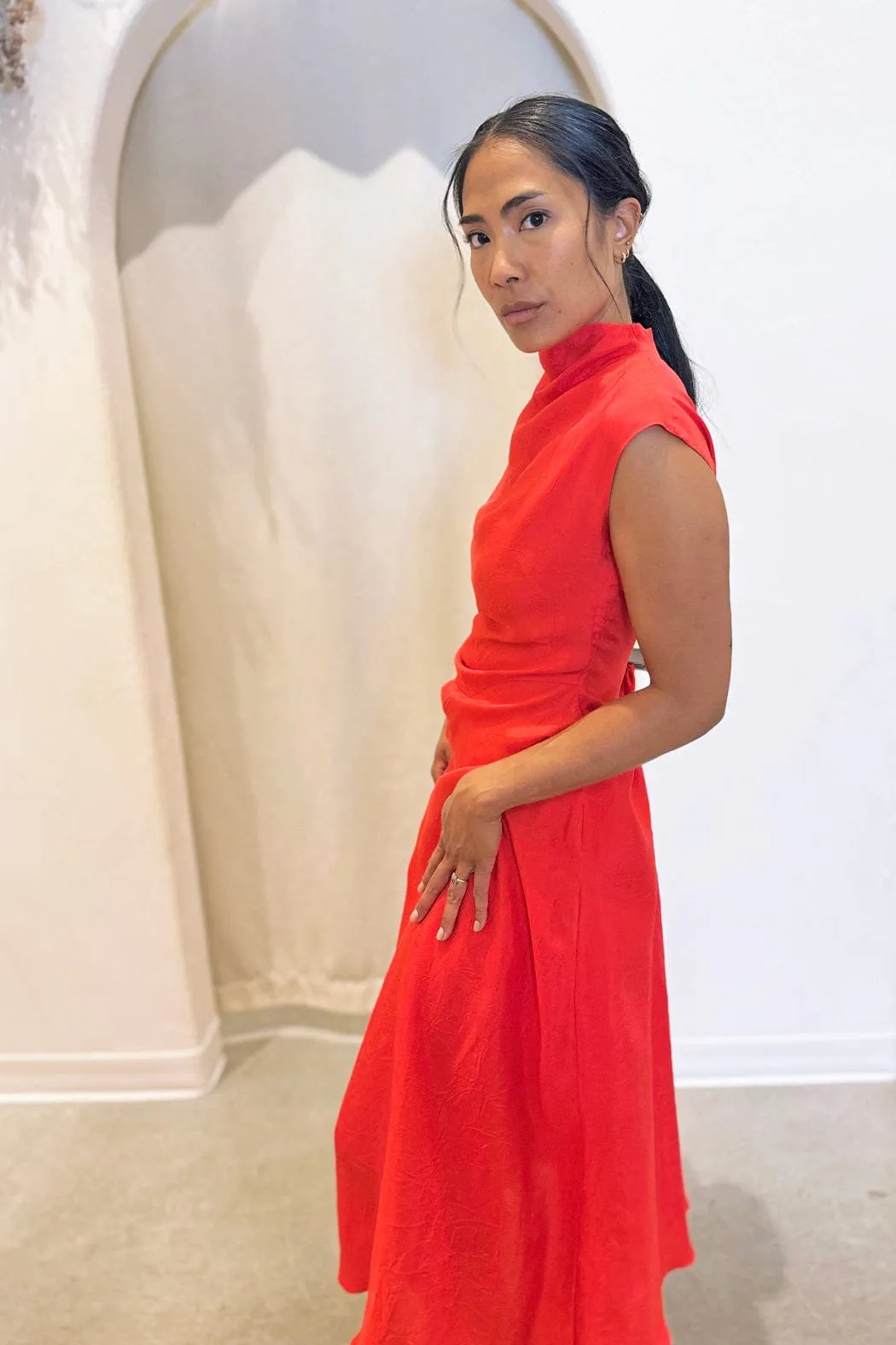 Twisted Dress | Red