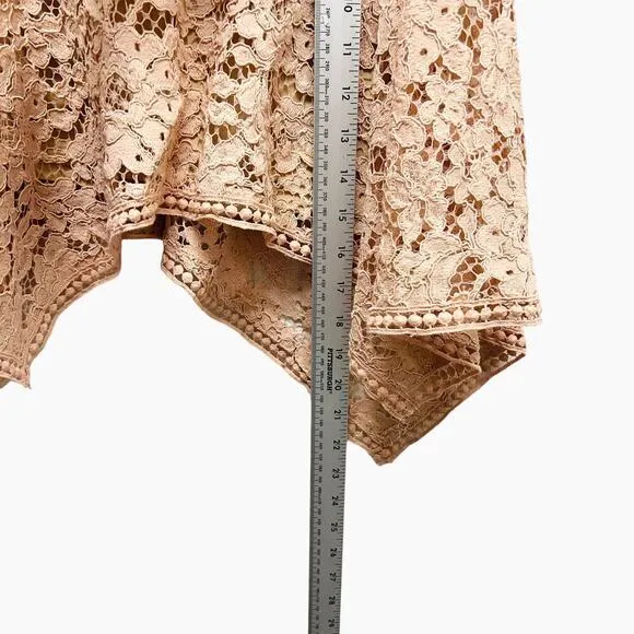 Veronica Beard Aura Asymmetrical Skirt Lace Blush