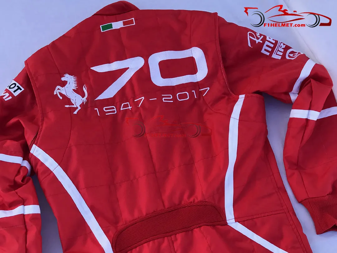 Vettel 2017 Racing Suit / Ferrari 70th Anniversary Monza GP