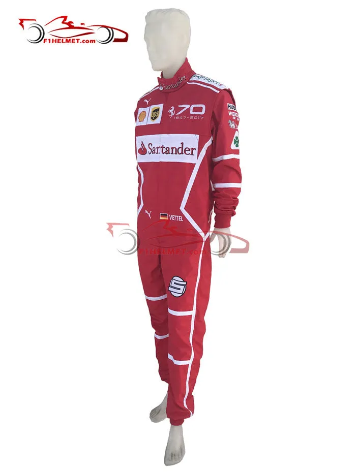Vettel 2017 Racing Suit / Ferrari 70th Anniversary Monza GP