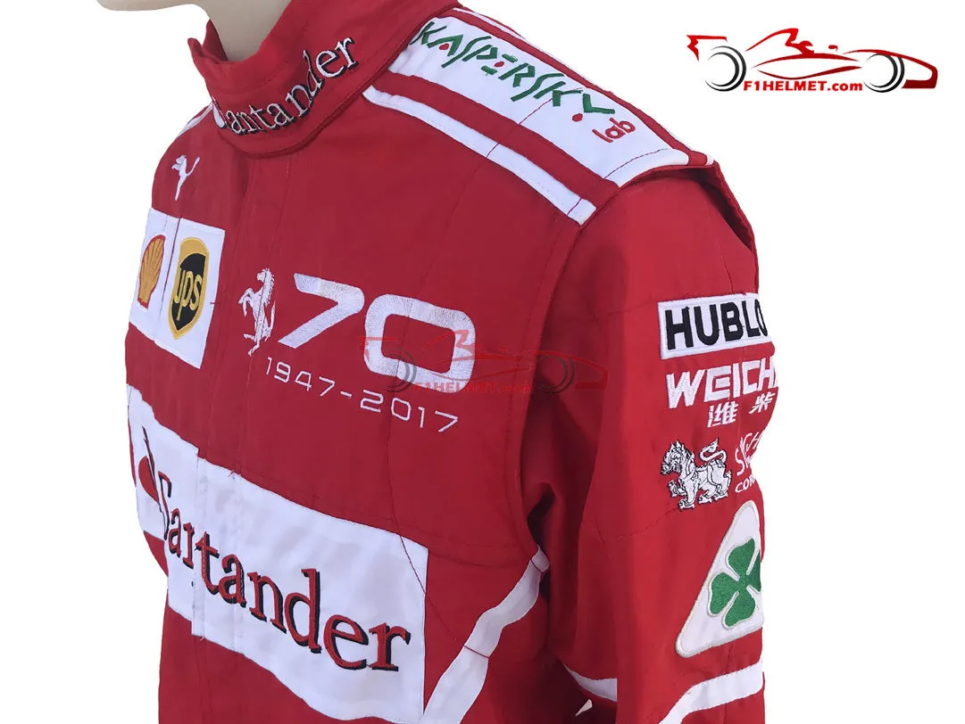 Vettel 2017 Racing Suit / Ferrari 70th Anniversary Monza GP