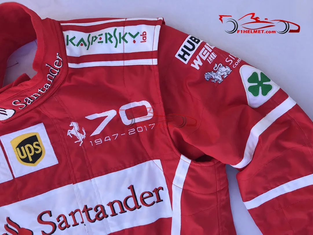 Vettel 2017 Racing Suit / Ferrari 70th Anniversary Monza GP