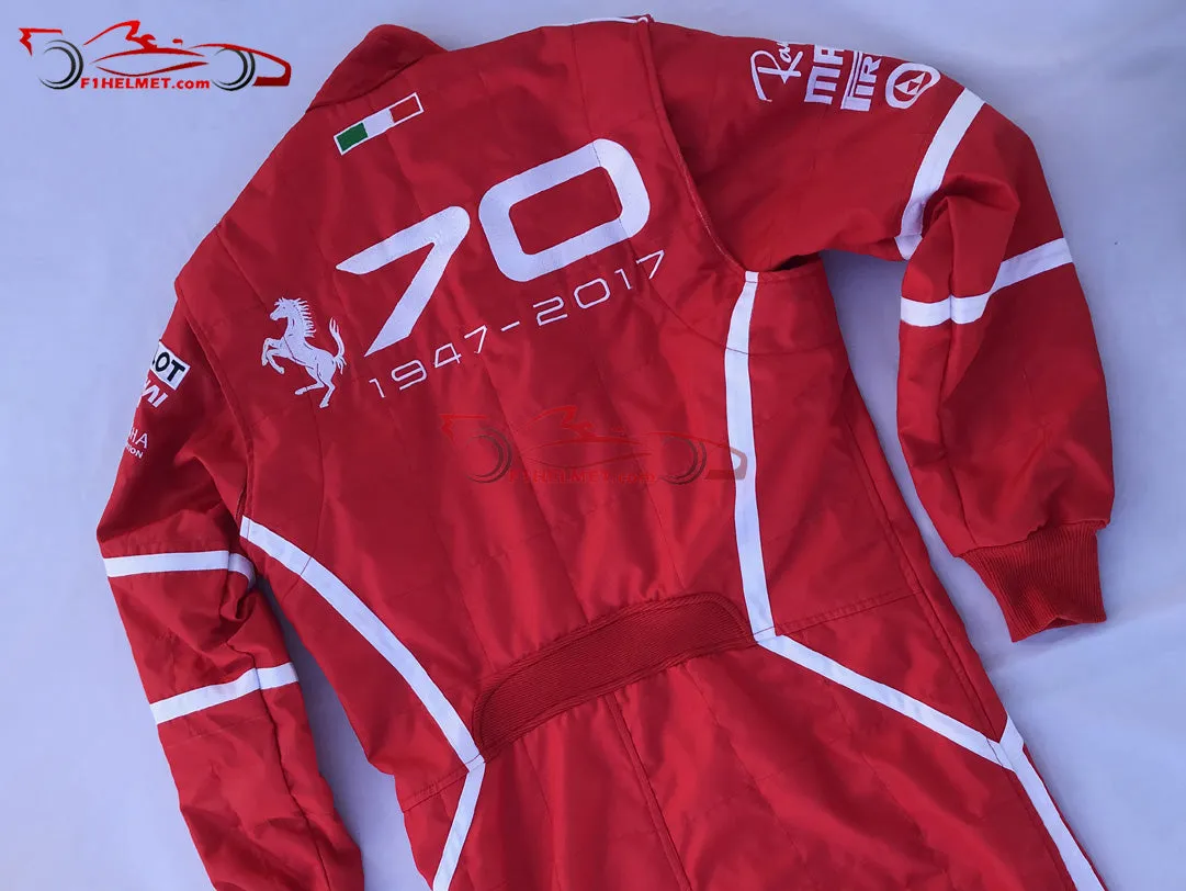 Vettel 2017 Racing Suit / Ferrari 70th Anniversary Monza GP