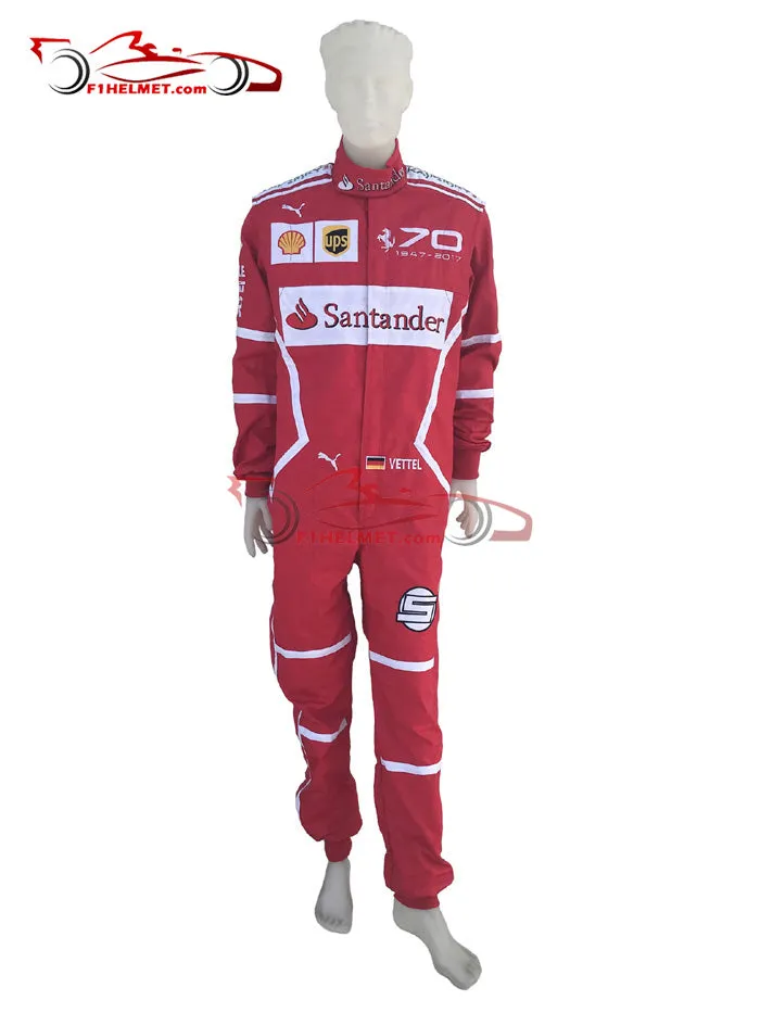 Vettel 2017 Racing Suit / Ferrari 70th Anniversary Monza GP