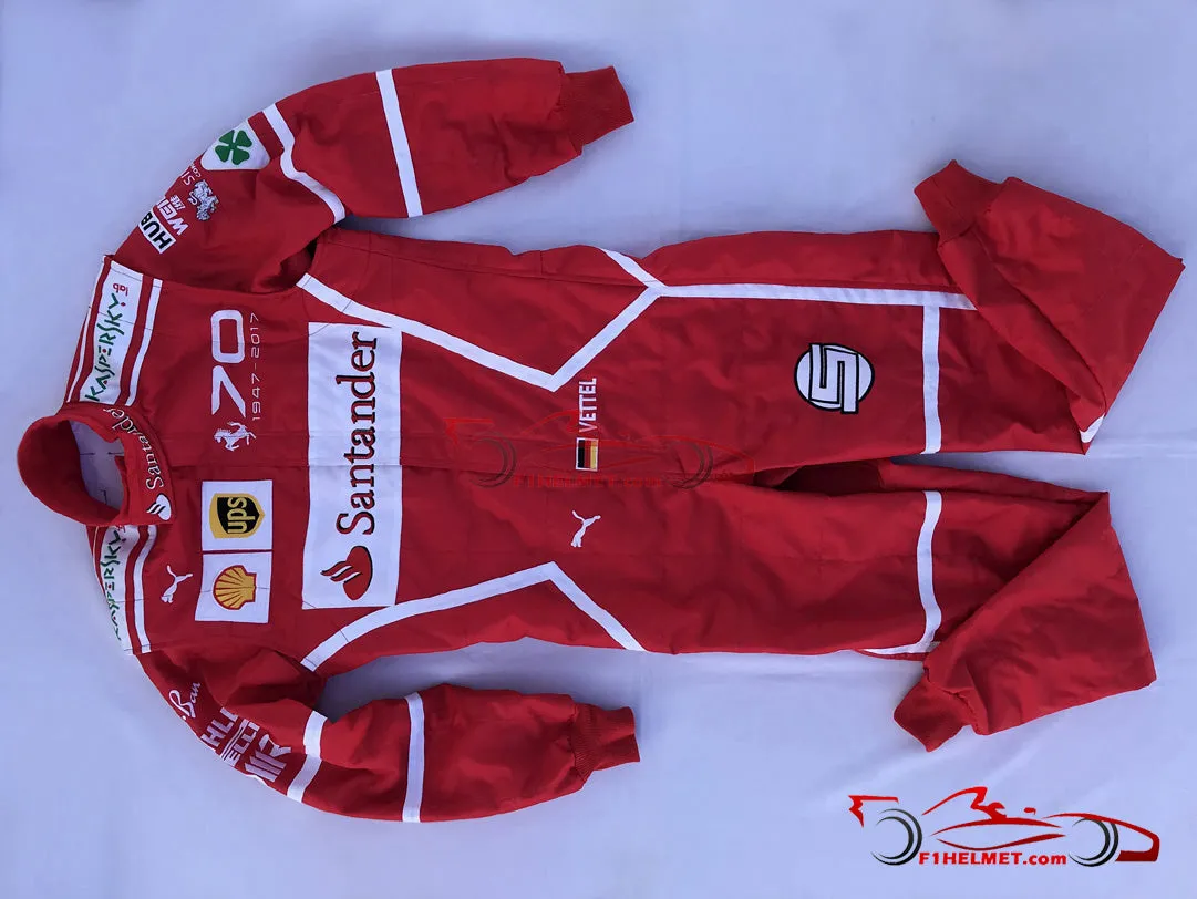Vettel 2017 Racing Suit / Ferrari 70th Anniversary Monza GP
