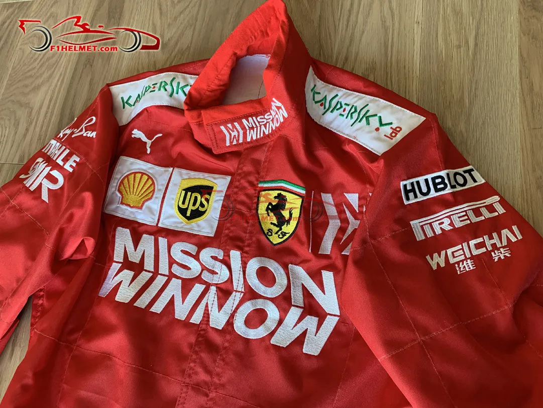 Vettel 2019 Mission Winnow Replica racing suit / Ferrari F1