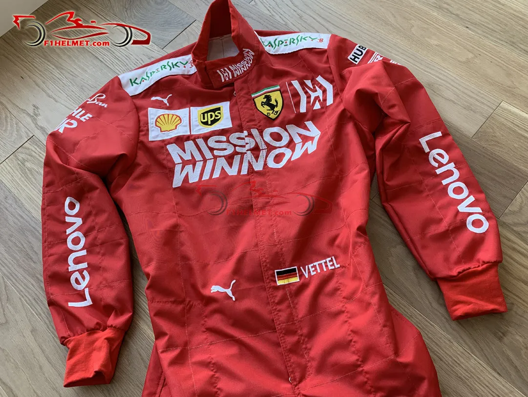 Vettel 2019 Mission Winnow Replica racing suit / Ferrari F1