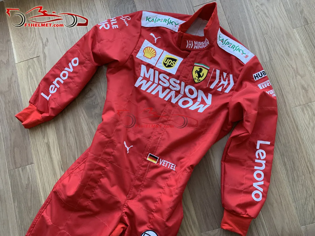 Vettel 2019 Mission Winnow Replica racing suit / Ferrari F1