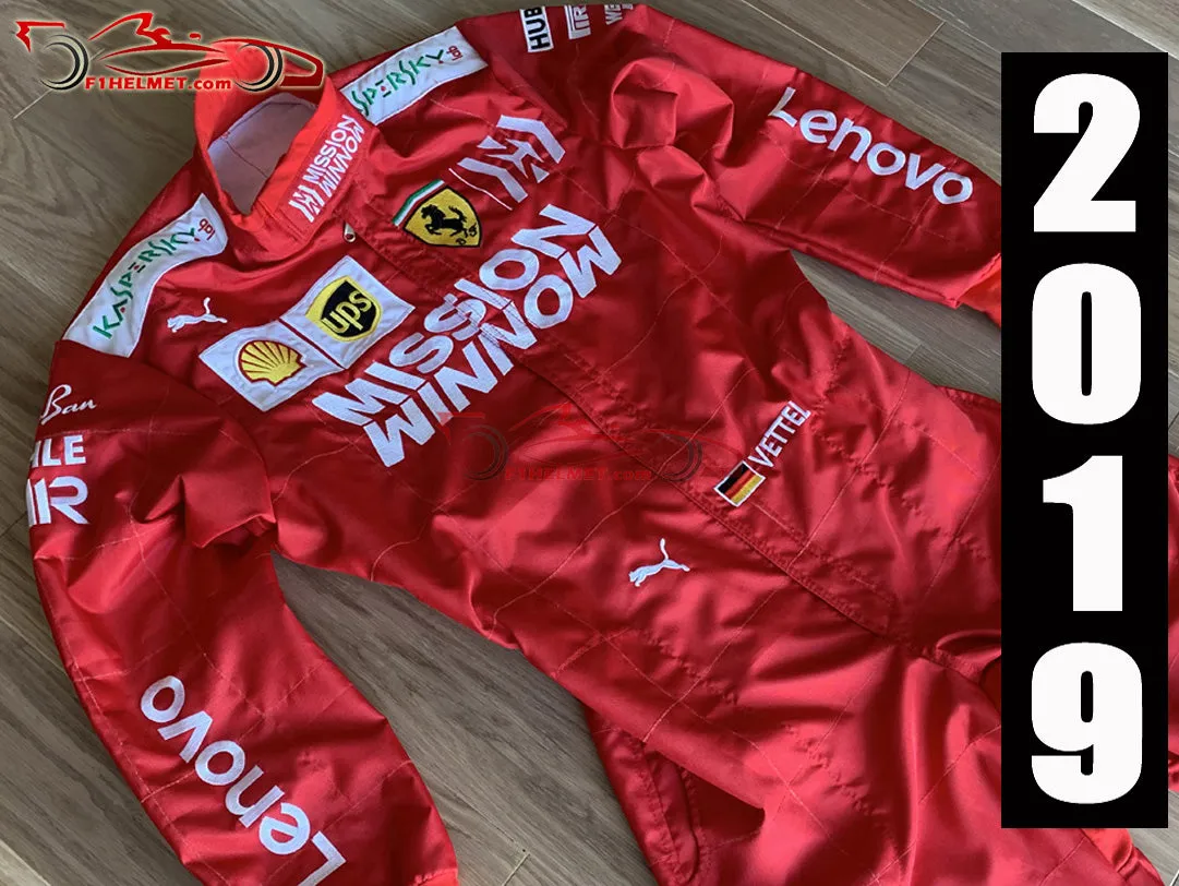 Vettel 2019 Mission Winnow Replica racing suit / Ferrari F1