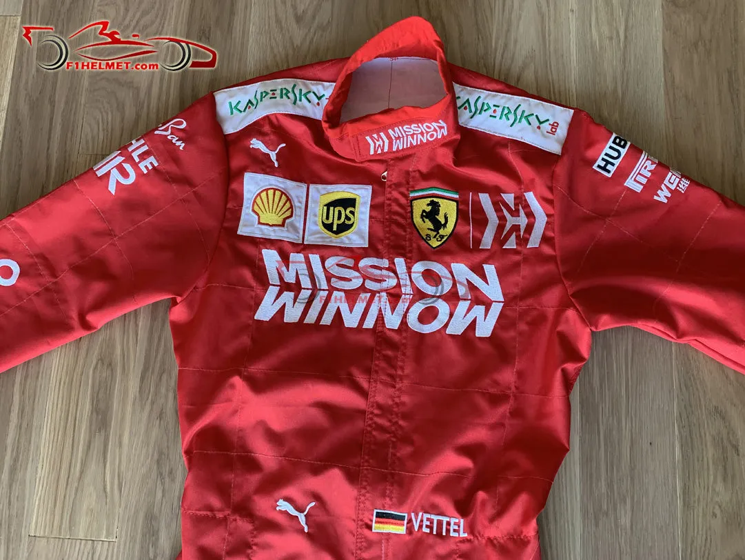 Vettel 2019 Mission Winnow Replica racing suit / Ferrari F1