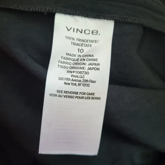 Vince Tie Front Asymmetrical Hem Skirt In Black