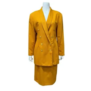 Vintage Double Breasted Skirt Suit Size 12