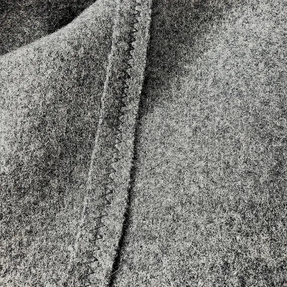 Vintage Firuze Hook &amp; Eye Double Zipper Peplum Fitted Wool Boutique Quiet Lux XL