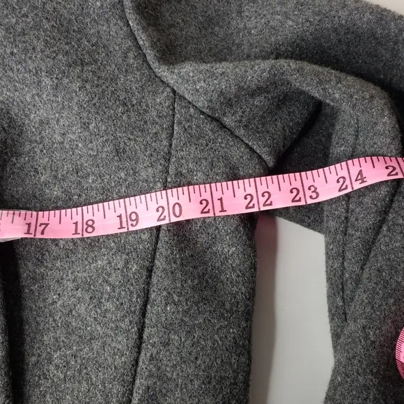 Vintage Firuze Hook &amp; Eye Double Zipper Peplum Fitted Wool Boutique Quiet Lux XL