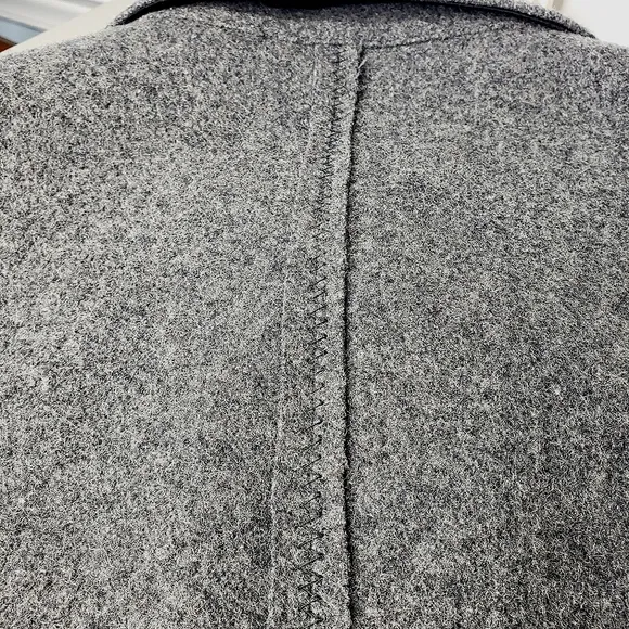 Vintage Firuze Hook &amp; Eye Double Zipper Peplum Fitted Wool Boutique Quiet Lux XL