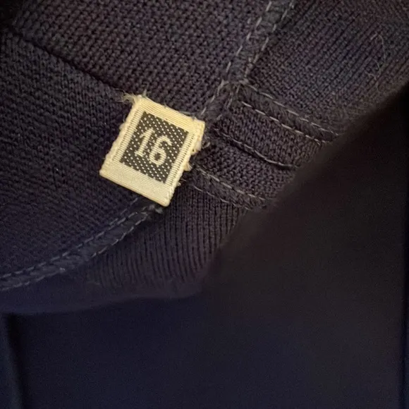 Vintage I. Magnin &amp; Co. Navy Blue Wool Blazer Jacket Italian