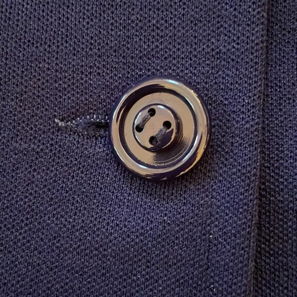 Vintage I. Magnin &amp; Co. Navy Blue Wool Blazer Jacket Italian