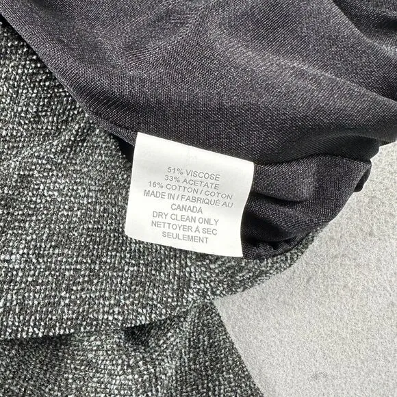 Vivian Shyu Asymmetrical Skirt Women’s Small Black Gray Ruffle Lagenlook Midi