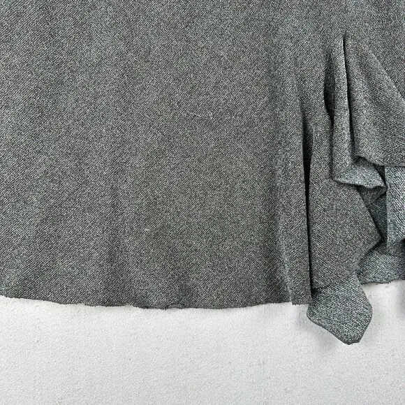 Vivian Shyu Asymmetrical Skirt Women’s Small Black Gray Ruffle Lagenlook Midi