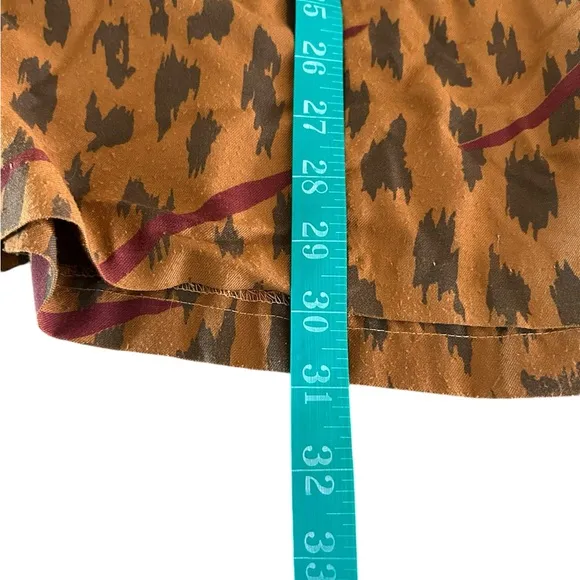 VTG Sideways 2 80s animal print skirt set midi size 12