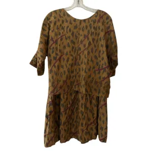 VTG Sideways 2 80s animal print skirt set midi size 12