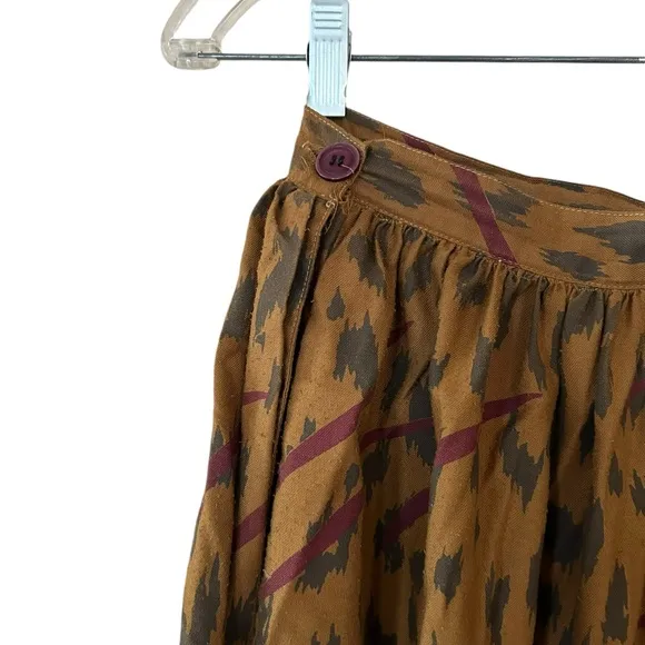 VTG Sideways 2 80s animal print skirt set midi size 12