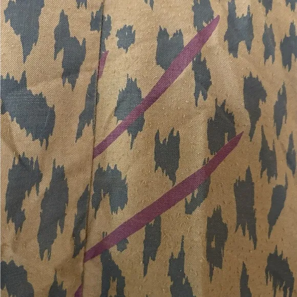 VTG Sideways 2 80s animal print skirt set midi size 12
