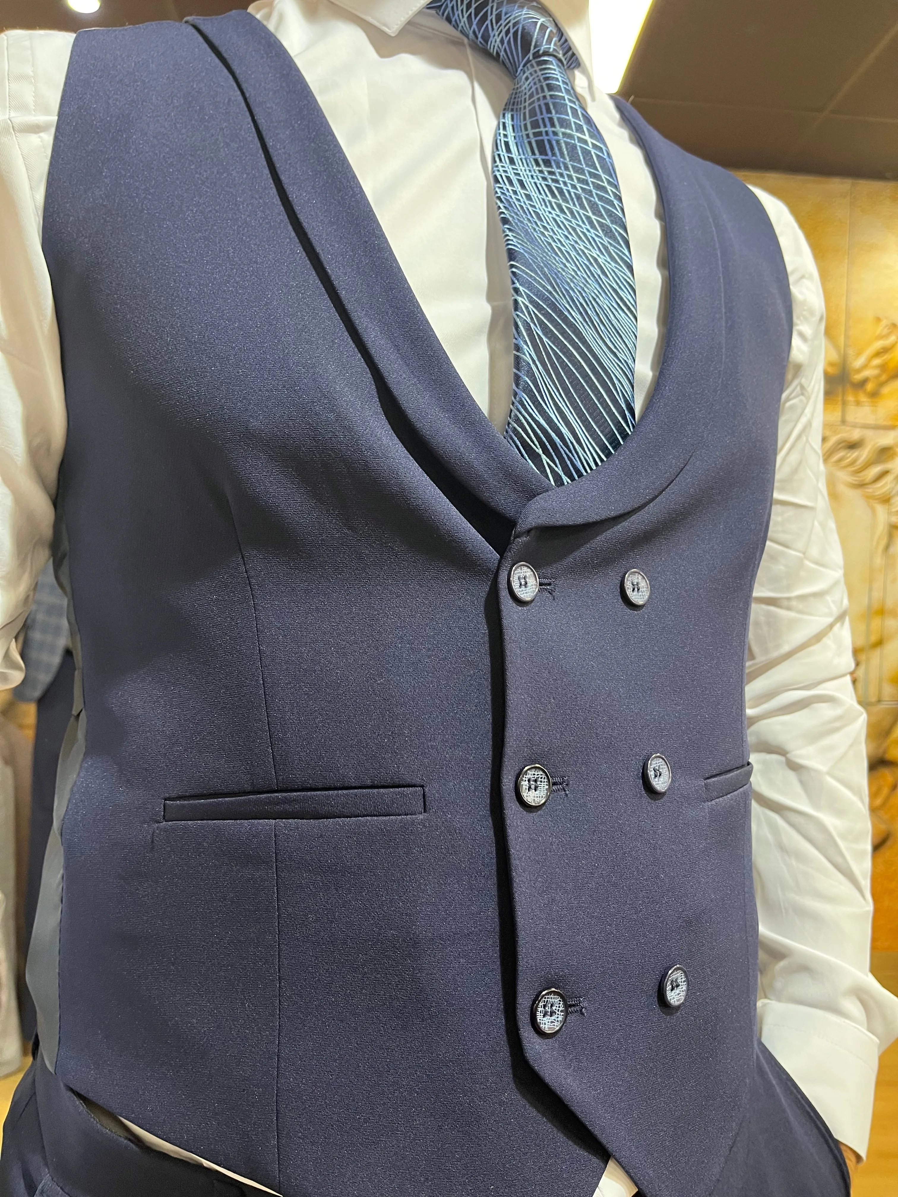Waistcoat - 0004 Navy/Navy