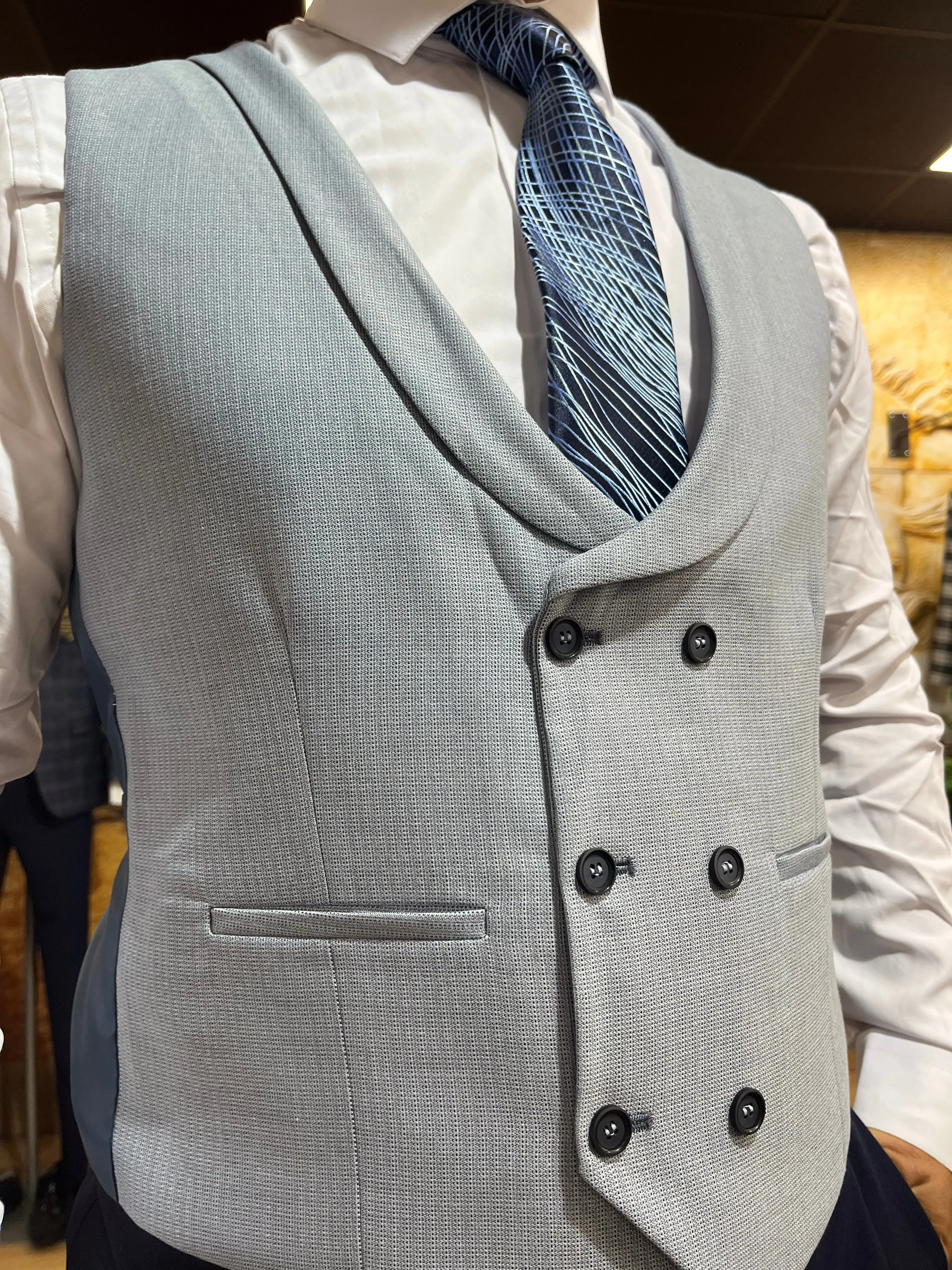 Waistcoat - 0008 Blue