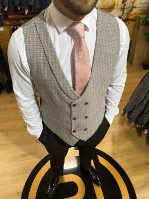 Waistcoat - 0014 Grey/Pink