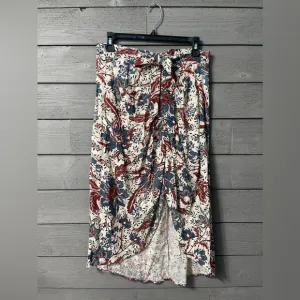 Walter Baker Blue Maroon Floral Skirt Sz 6