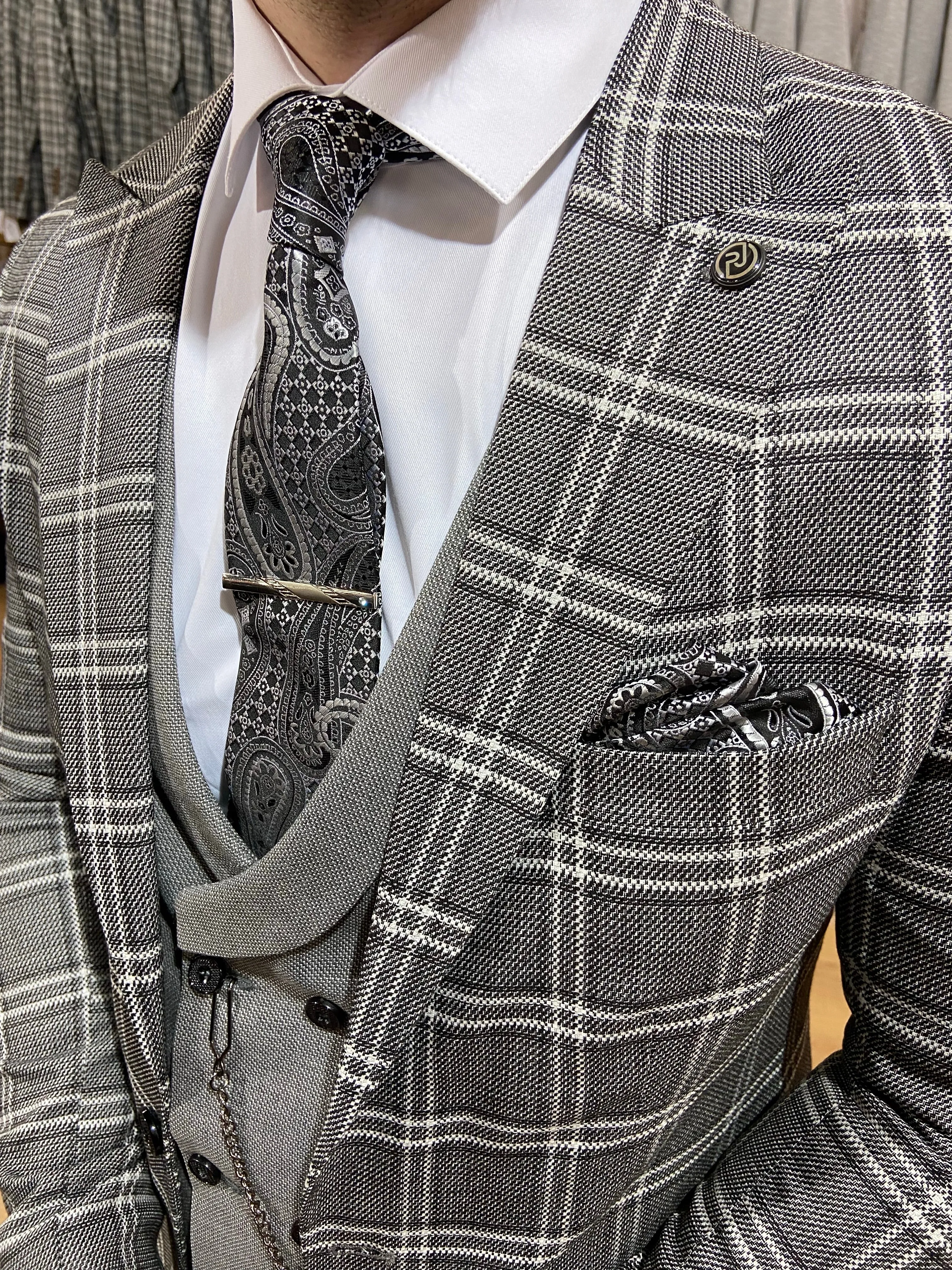 Walter - Grey 3 Piece Suit