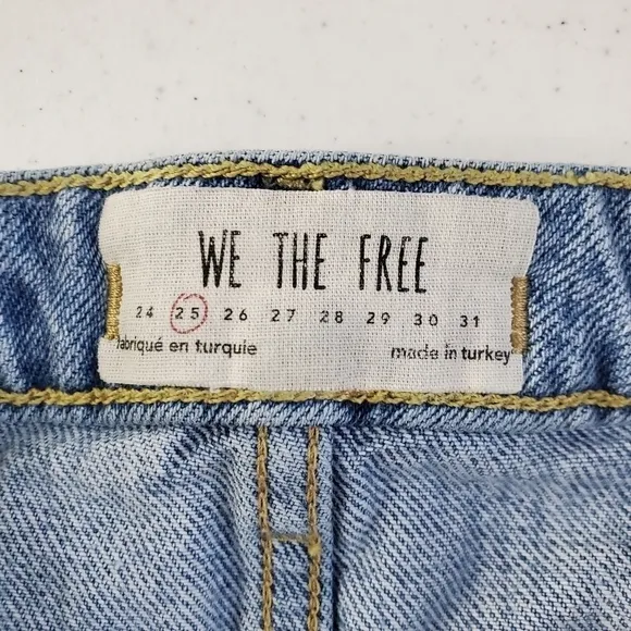 We The Free Distressed Denim Micro Mini Skirt sz 25 (A-1)