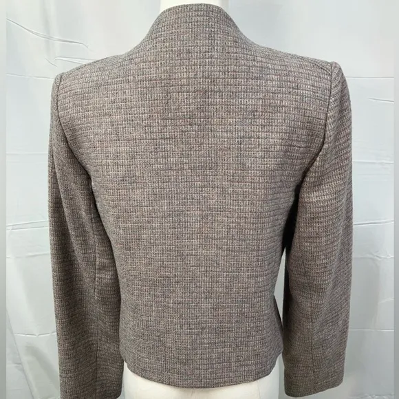 West Coast Connection Vintage Wool Blend Tweed Two Button Blazer Pockets 6