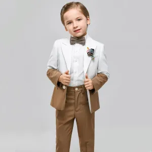White & Brown Two Tone Contrast