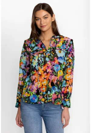 Wild Bloom Ruffle Yolk Blouse