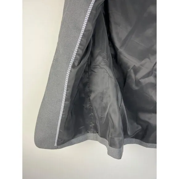 Women’s J.Crew Super 120s Wool Charcoal Gray Blazer Career Size 4