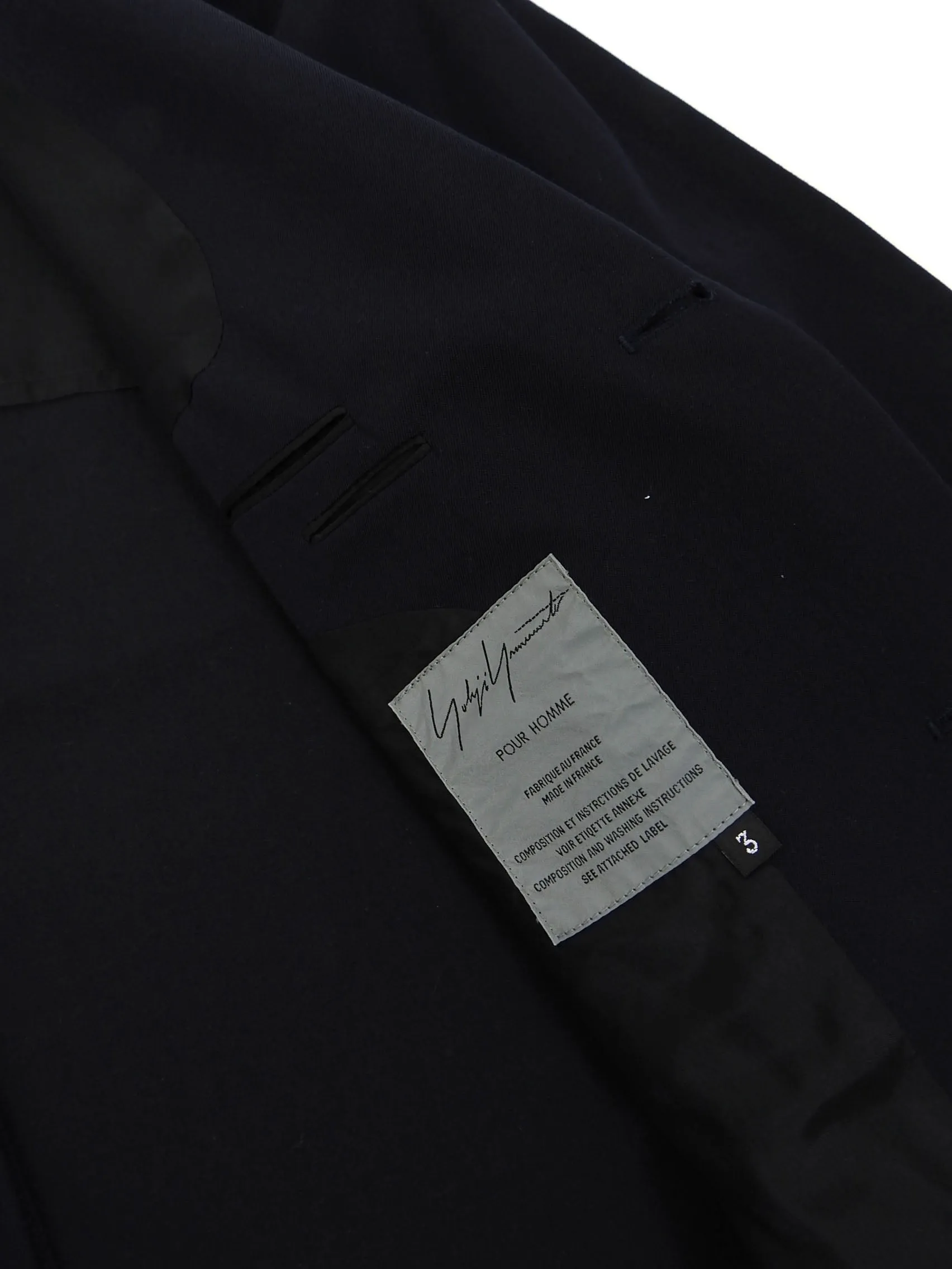 Yohji Yamamoto Pour Homme Wool Blazer Size 3