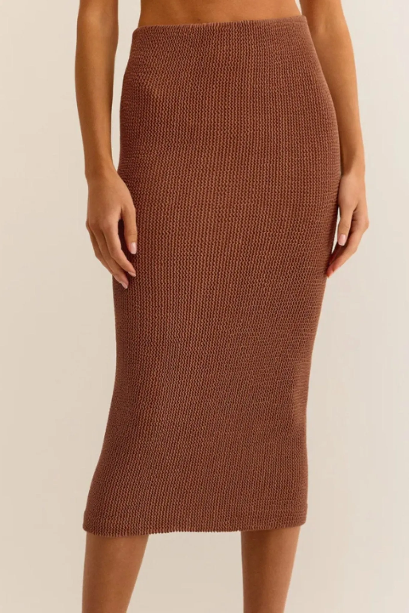 Z Supply: Aveen Midi Skirt in Bronzer