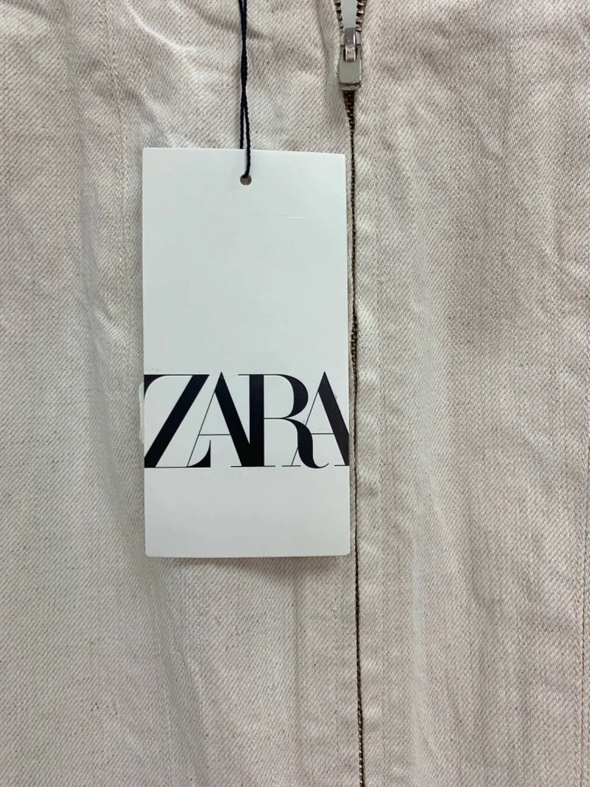 Zara Beige Sleeveless Peplum Dress XS