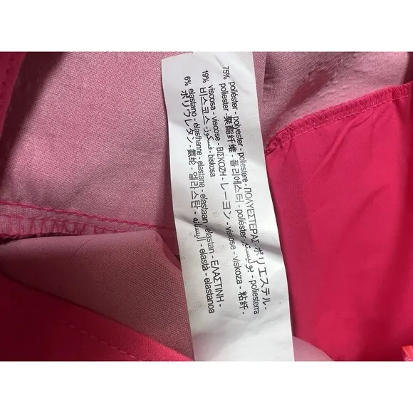 Zara Skort Hot Pink  Asymmetrical High-Rise Mini Barbie Boho Large.
