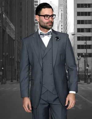 ZARGALA 3 PC CHARCOAL MODERN FIT SUIT